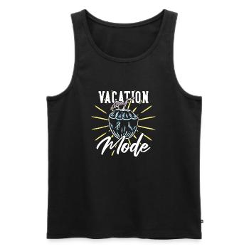Noix de coco de vacances - Débardeur bio Premium Homme - noir - Devant - Michal (187cm)