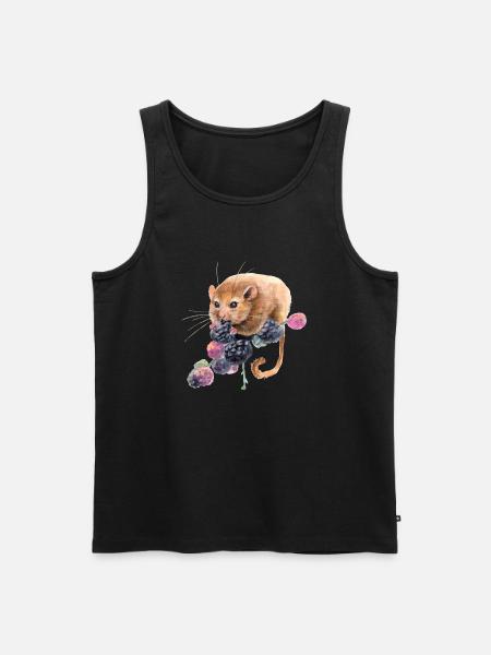 Hazel dormouse - Men's Premium Organic Tank Top - black
