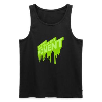 Not much going on - Men's Premium Organic Tank Top - black - Front - AI Model Male 178 light (178cm)