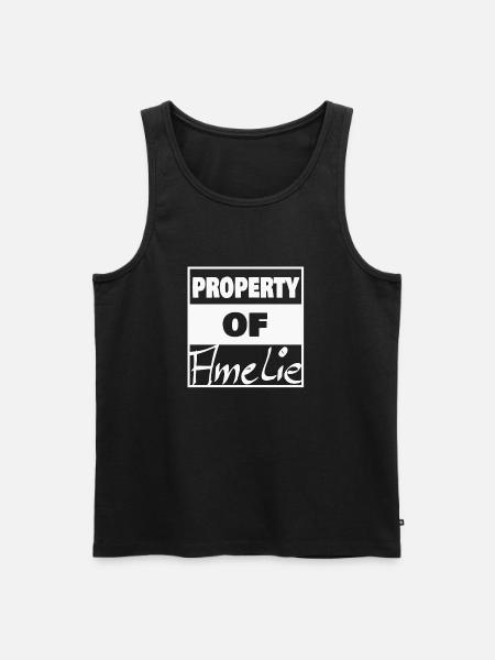 Besitz von Amelie - Männer Premium Bio Tank Top - Schwarz