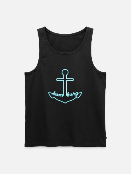 Anker Hamburg - Männer Premium Bio Tank Top - Schwarz