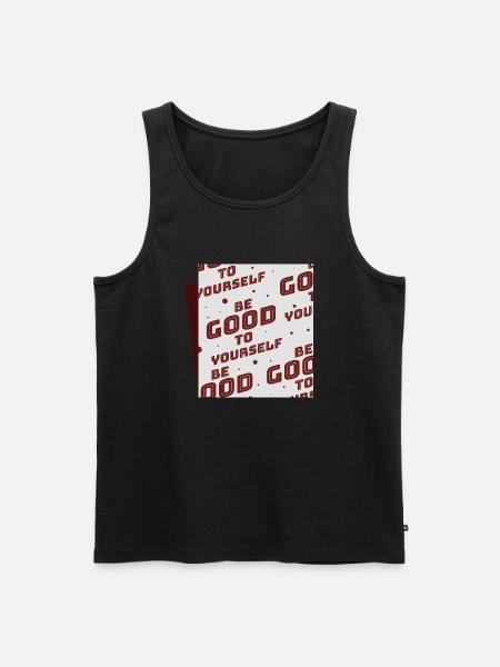 Be good to yourself - Men's Premium Organic Tank Top - black