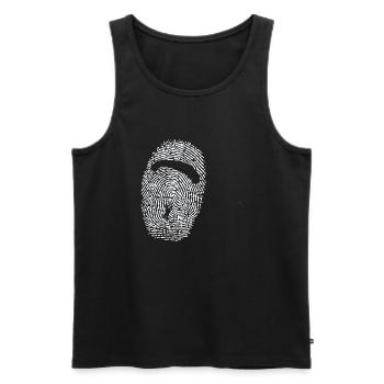 Parapente Parachute Sports Fingerprint - Débardeur bio Premium Homme - noir - Devant - Michal (187cm)