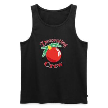 Decorating crew - Men's Premium Organic Tank Top - black - Front - AI Model Male 178 light (178cm)