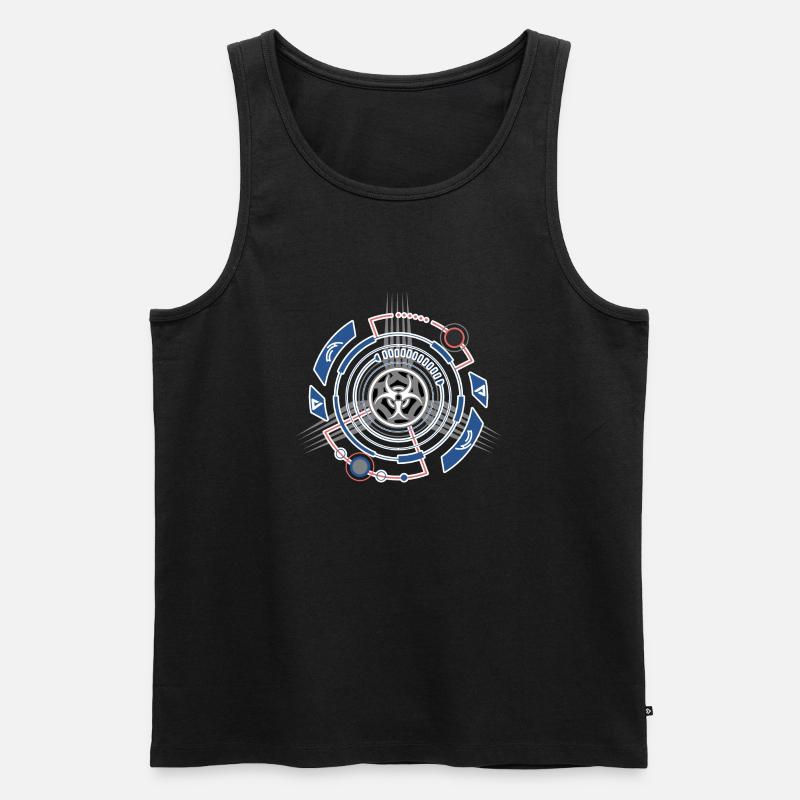 Tech Design Future Technology Geeks - Men's Premium Organic Tank Top - black