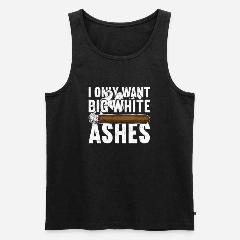 Zigarren Zigarren - Männer Premium Bio Tank Top - Schwarz