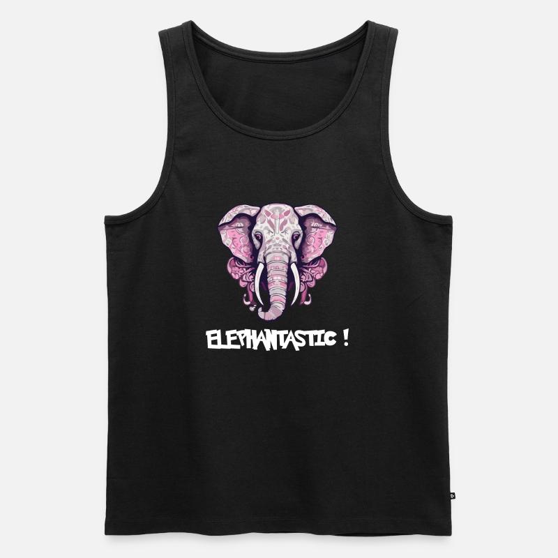 Elephantastic - Men's Premium Organic Tank Top - black