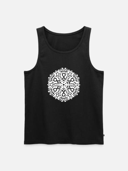 Mandala Maya Pattern - Men's Premium Organic Tank Top - black