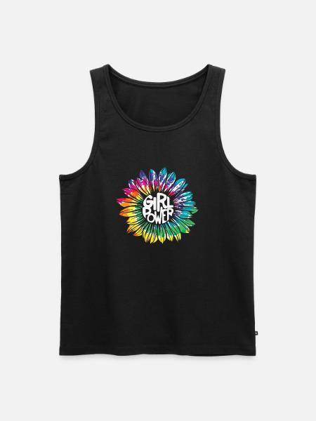 Girl Power - Men's Premium Organic Tank Top - black