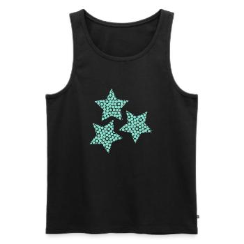 CHRISTMAS. MERRY CHRISTMAS. MERRY CHRISTMAS. NEW YEAR’S DAY - Men's Premium Organic Tank Top - black - Front - Michal (187cm)
