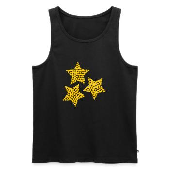 CHRISTMAS. MERRY CHRISTMAS. MERRY CHRISTMAS. NEW YEAR’S DAY - Men's Premium Organic Tank Top - black - Front - Michal (187cm)