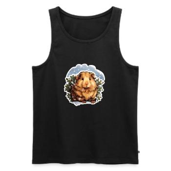 Winter guinea pig - Men's Premium Organic Tank Top - black - Front - AI Model Male 178 light (178cm)