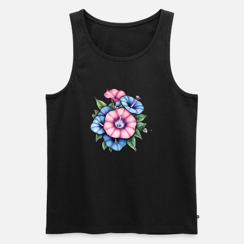 Morgenlatte - Männer Premium Bio Tank Top - Schwarz