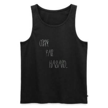 Chance - Men's Premium Organic Tank Top - black - Front - AI Model Male 178 light (178cm)