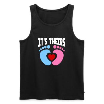 It's theirs Surrogate Mom - Männer Premium Bio Tank Top - Schwarz - Vorne - AI Model Male 178 light (178cm)