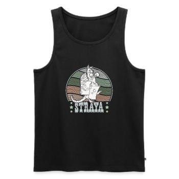 Australien Flagge Känguru Boxen Australier - Männer Premium Bio Tank Top - Schwarz - Vorne - Michal (187cm)
