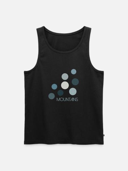 all the colours - mountains - Men's Premium Organic Tank Top - black