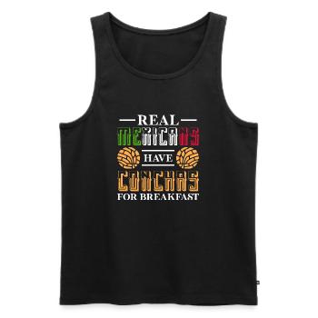 Real mexicans have conchas Design for a enthusiast - Männer Premium Bio Tank Top - Schwarz - Vorne - Michal (187cm)