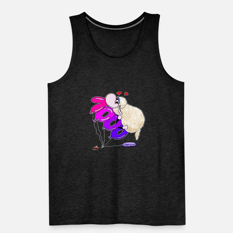 Wolly Sheepling 1000 subscribers Men's Premium Organic Tank Top