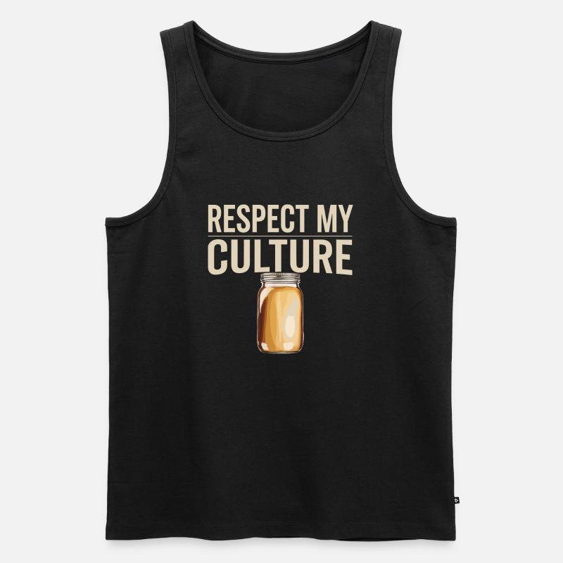 Fermentierte Teekultur feiern - Männer Premium Bio Tank Top - Schwarz