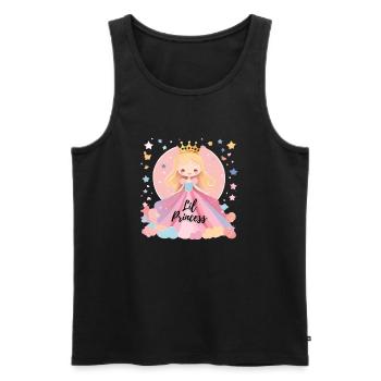 Lil Princess - Männer Premium Bio Tank Top - Schwarz - Vorne - AI Model Male 178 light (178cm)
