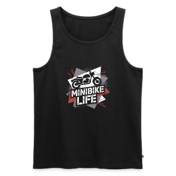 Small bikes, big passion - Men's Premium Organic Tank Top - black - Front - Michal (187cm)
