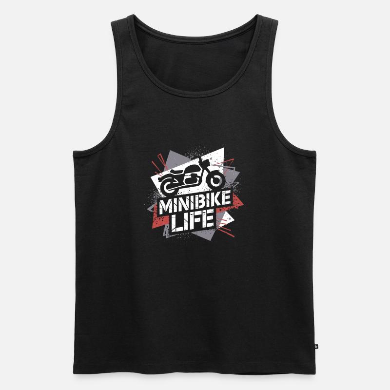 Kleine Bikes, große Leidenschaft - Männer Premium Bio Tank Top - Schwarz