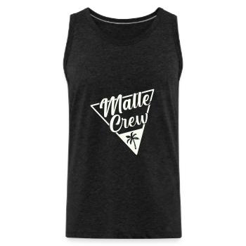 malle crew mallorca - Männer Premium Bio Tank Top - Anthrazit - Vorne - Alexander (188cm)