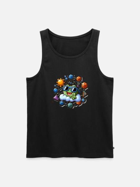 Math Game - Men's Premium Organic Tank Top - black