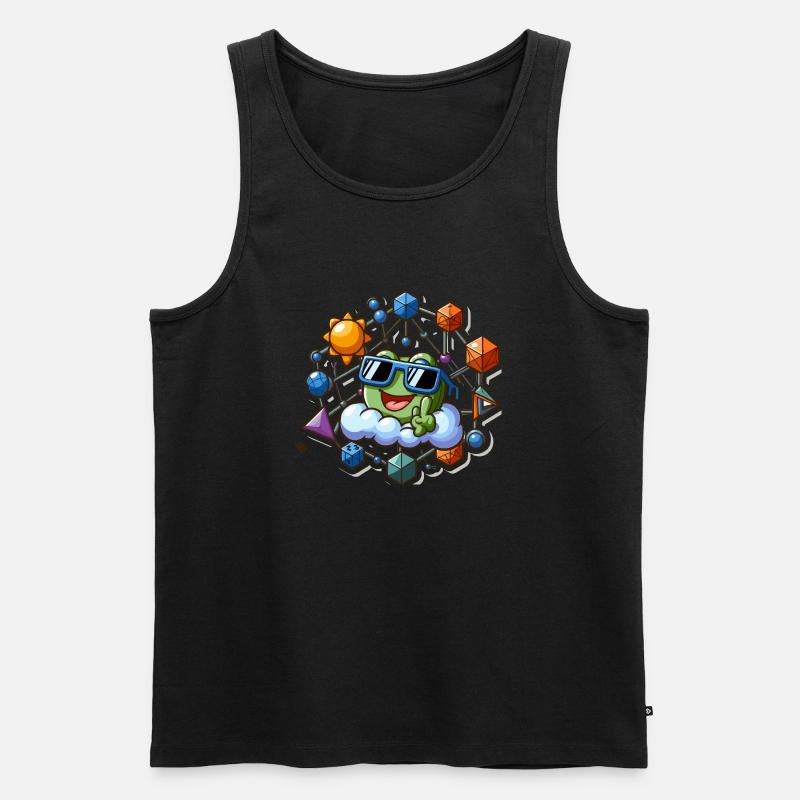Mathe Spiel - Männer Premium Bio Tank Top - Schwarz