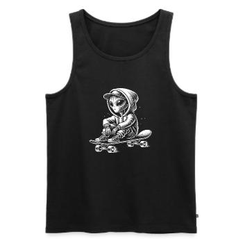 Skateboard - Men's Premium Organic Tank Top - black - Front - Michal (187cm)