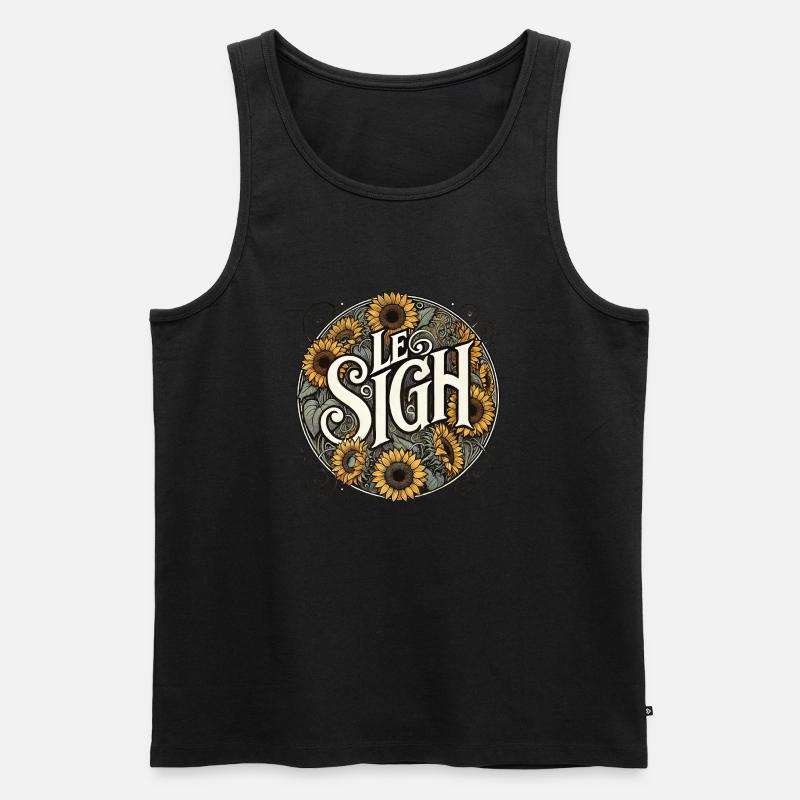 Le Seufzer - Männer Premium Bio Tank Top - Schwarz