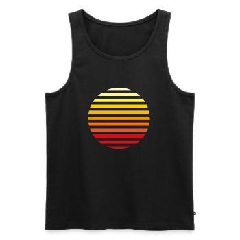 Sonnenaufgang - Débardeur bio Premium Homme - noir - Devant - Michal (187cm)