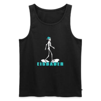 Eisbader Winterschwimmen am Eisloch Puddelmütze - Männer Premium Bio Tank Top - Schwarz - Vorne - AI Model Male 178 light (178cm)