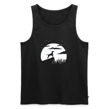 Vizsla - Men's Premium Organic Tank Top - black - Front - AI Model Male 178 light (178cm)