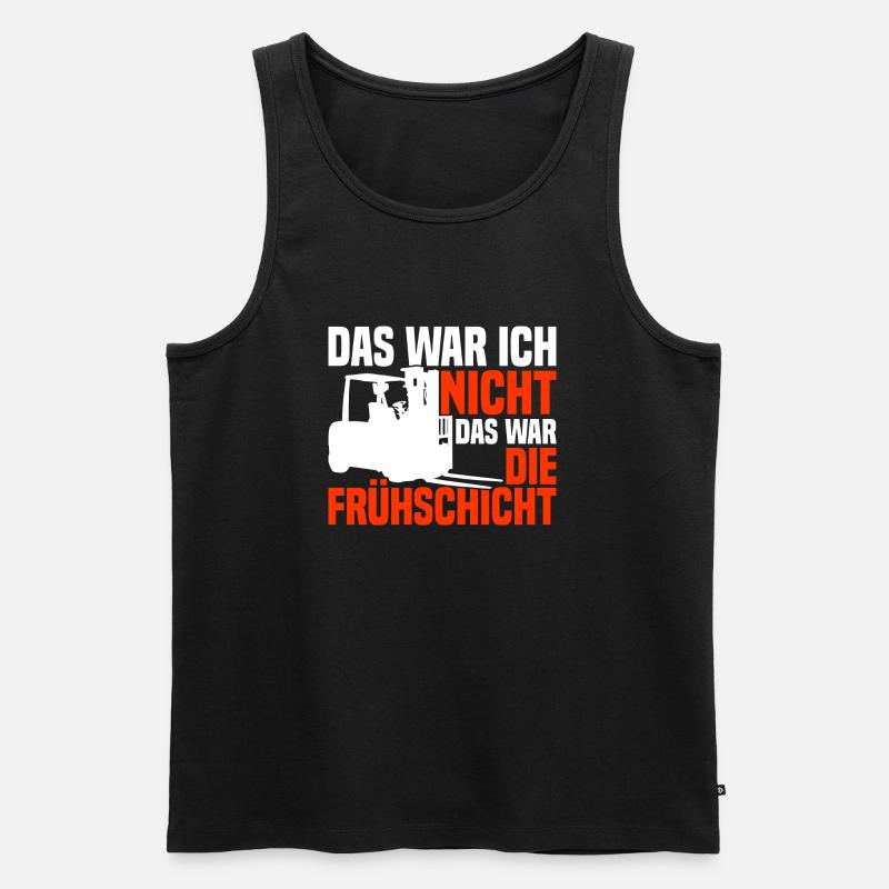 Gabelstaplerfahrer Gabelstapler Staplerfahrer - Männer Premium Bio Tank Top - Schwarz
