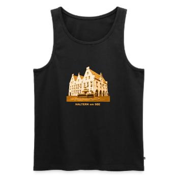 Haltern am See Rathaus - Männer Premium Bio Tank Top - Schwarz - Vorne - Michal (187cm)