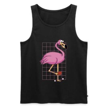 Tischtennis Outfit Damen Katze - Männer Premium Bio Tank Top - Schwarz - Vorne - Michal (187cm)