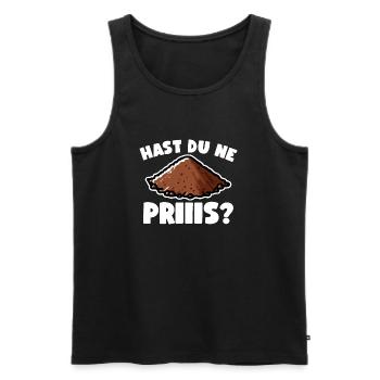 Schnupftabak - Männer Premium Bio Tank Top - Schwarz - Vorne - Michal (187cm)