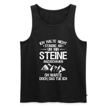Geologie/Geologe/Geologin/Geschenk/Geowissenschaft - Männer Premium Bio Tank Top - Schwarz - Vorne - Michal (187cm)