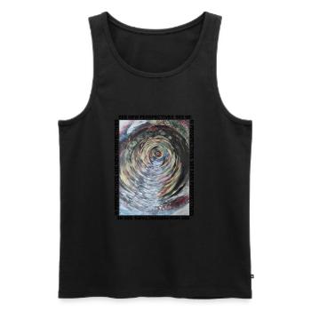 Another dimension colorful road - Men's Premium Organic Tank Top - black - Front - AI Model Male 178 light (178cm)