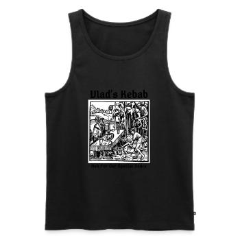 Vlad's Kebab - Men's Premium Organic Tank Top - black - Front - AI Model Male 178 light (178cm)