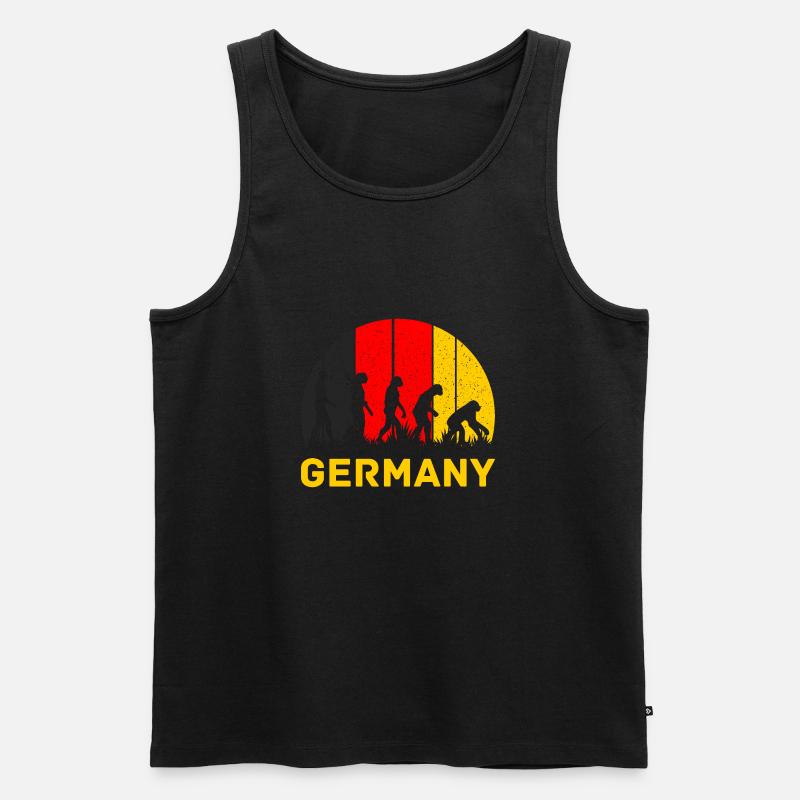 Evolution Germany Deutschland - Männer Premium Bio Tank Top - Schwarz