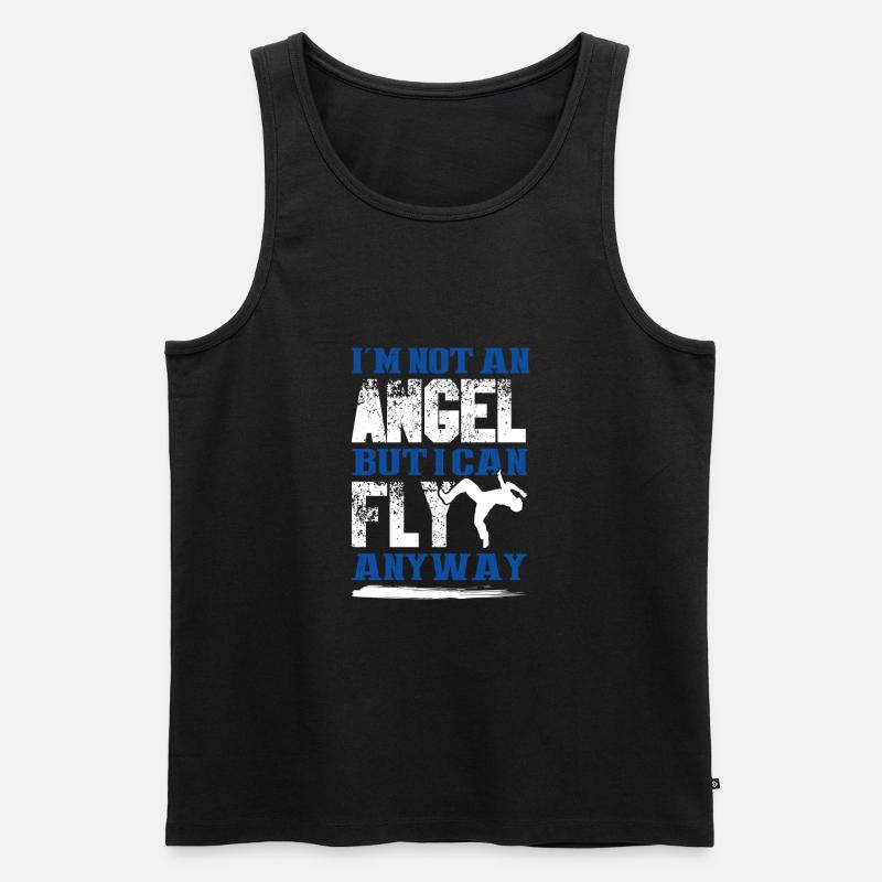 breakdance cooler spruch - Männer Premium Bio Tank Top - Schwarz