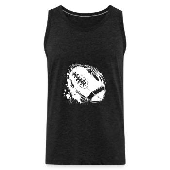 Football - Débardeur bio Premium Homme - charbon - Devant - Alexander (188cm)