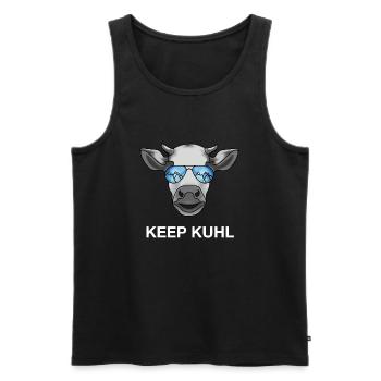 Keep Kuhl - Männer Premium Bio Tank Top - Schwarz - Vorne - Michal (187cm)