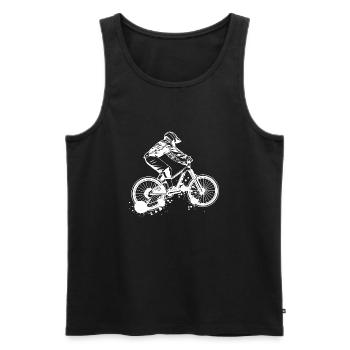 VTT - Débardeur bio Premium Homme - noir - Devant - Michal (187cm)