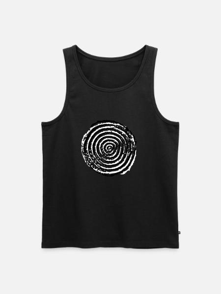 spiral - Men's Premium Organic Tank Top - black