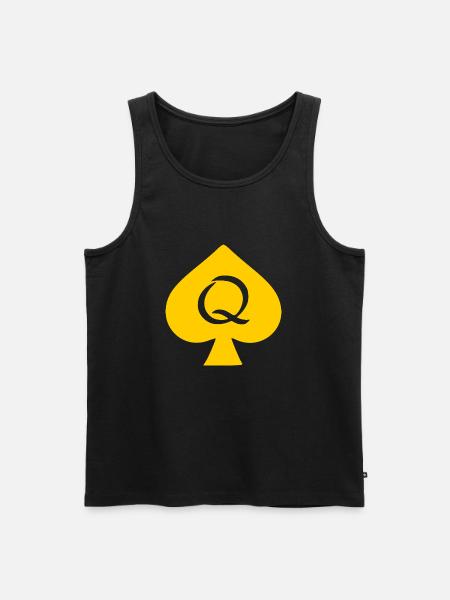 QUEEN OF SPADES - Men's Premium Organic Tank Top - black