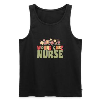 Wound Care Nurse - Men's Premium Organic Tank Top - black - Front - AI Model Male 178 light (178cm)